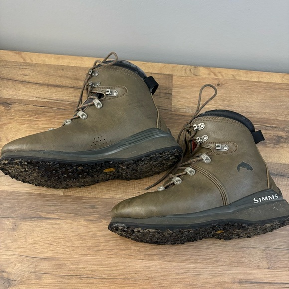 Simms Freestone Wading Rubber Soles Cleats Fishing Boots Men’s - Picture 10 of 11